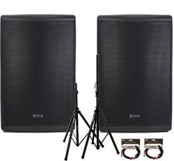 Pa systeem set X-tone 2 x XTS-12 + 2  x X2001-3M + XH 6310 Pied Enceinte Paire