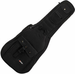 Tas voor akoestische westerngitaar X-tone Deluxe Nylon Folk Dreadnought Guitar Bag - Black