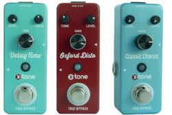 Reverb/delay/echo effect pedaal X-tone pack 3 effets Disto + Chorus + Delay