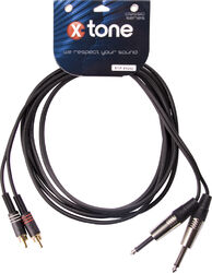 X1012-3M - 2 Jack(M) 6.35 Mono / 2 RCA(M)