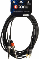 X1012-6M - 2 Jack(M) 6,35 mono / 2 RCA(M)