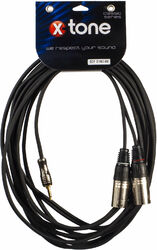 Kabel X-tone X1063-6M - Jack(M) 3,5 Stereo / 2 XLR(M)