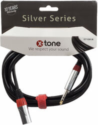 Kabel X-tone X2009-3M XLR(M) / Jack(M) 6,35 TRS SILVER SERIES