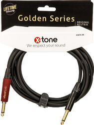 Kabel X-tone X3070-3M Instrument Cable Right/Right 3m Golden Series