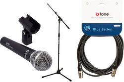 Microfoon set met statief X-tone XD-400  + XLR(M) / XLR(F) 6M + Pied Perche XH 6001