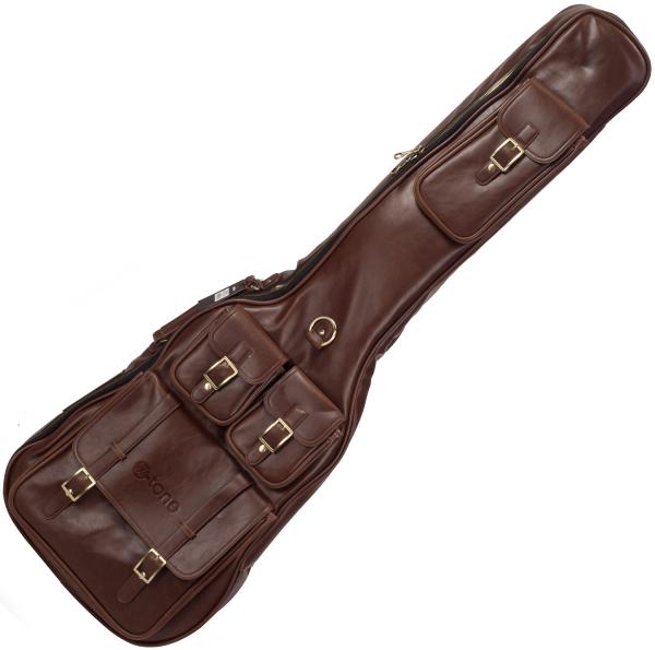 Elektrische bashoes X-tone Deluxe Leather Electric Bass Bag - Medium Brown