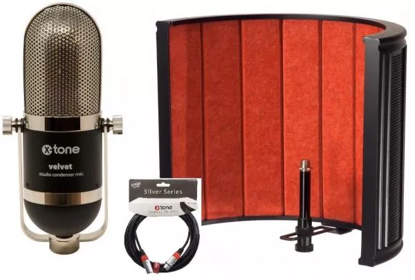 Microfoon set met statief X-tone Velvet X-Screen Pro