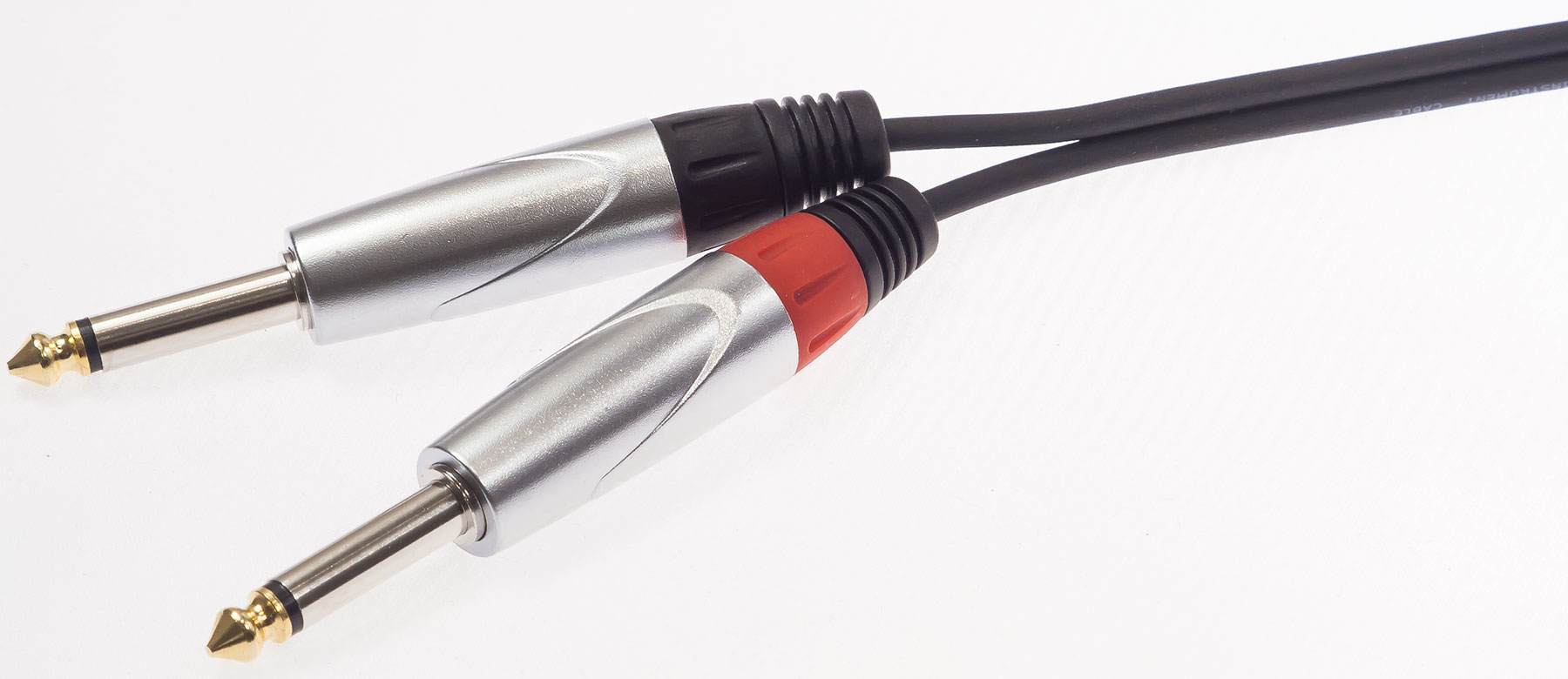 X-tone X2005-1.5m - Jack(m) 3,5 Stereo / 2 Jack(m) 6,35 Mono Silver Series - Kabel - Variation 3