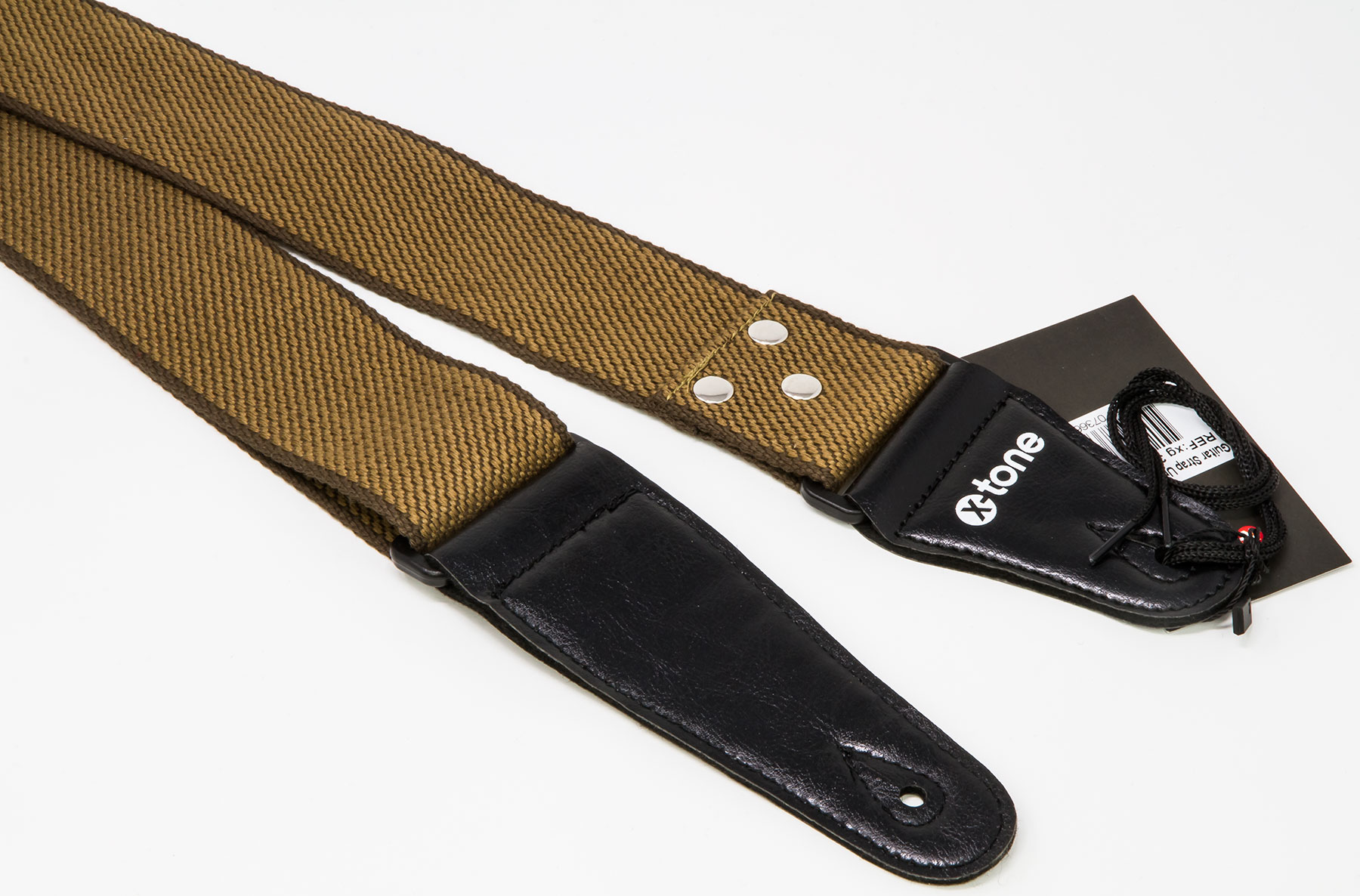 X-tone Xg 3108 Cotton Guitar Strap Khaki - Gitaarriem - Variation 1