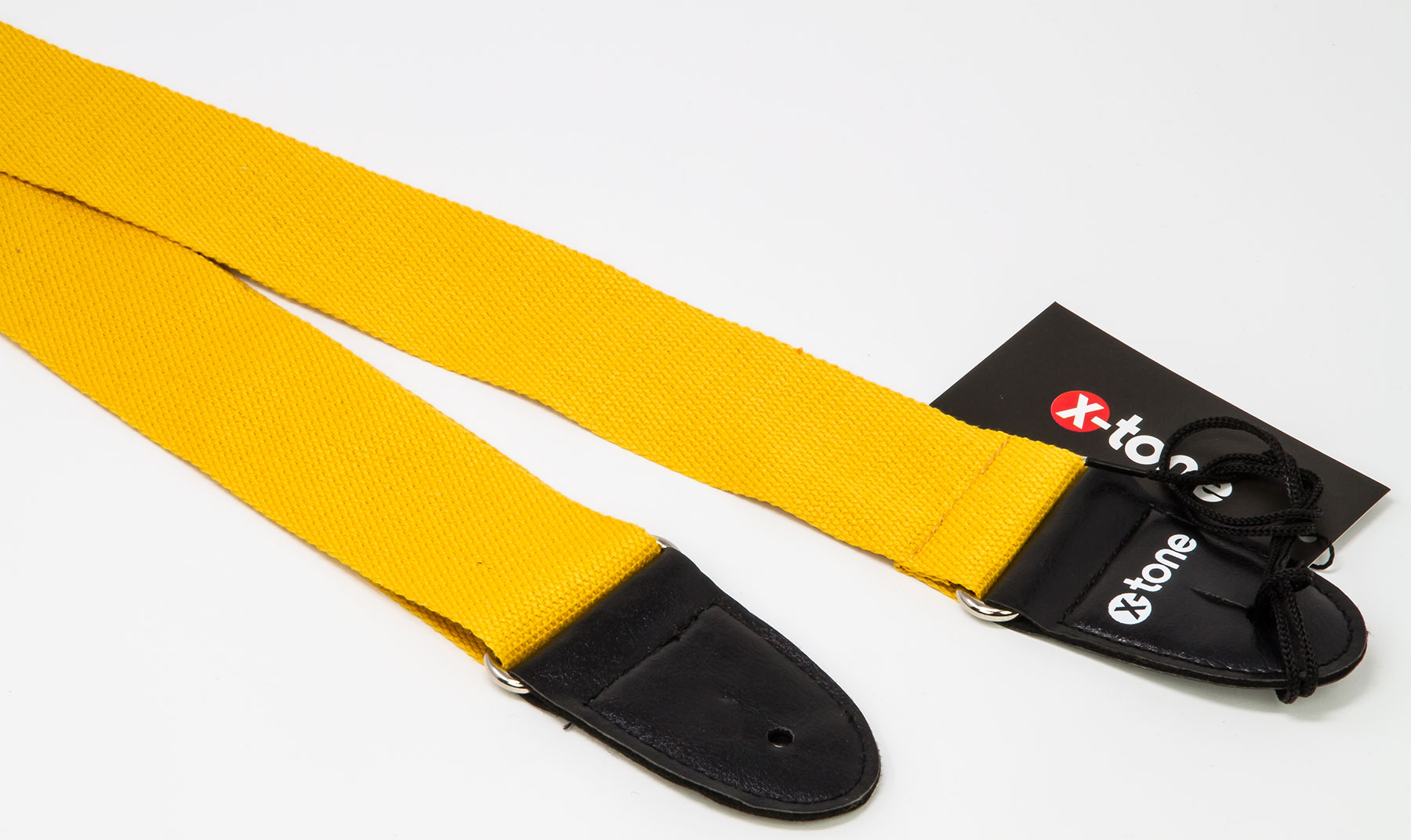 X-tone Xg 3110 Cotton Metal Buckle Guitar Strap Yellow - Gitaarriem - Variation 1