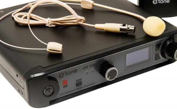 Draadloze hoofdband microfoon X-tone XHF100H Systeme HF Serre Tete Frequence Fixe