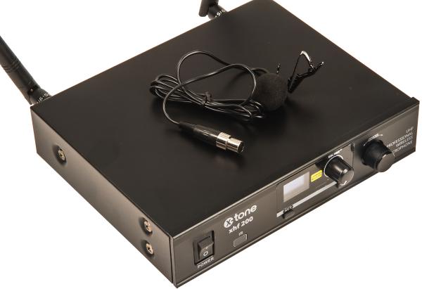 Draadloze lavalier-microfoon X-tone XHF200L Systeme HF Micro Cravate Multi Frequences