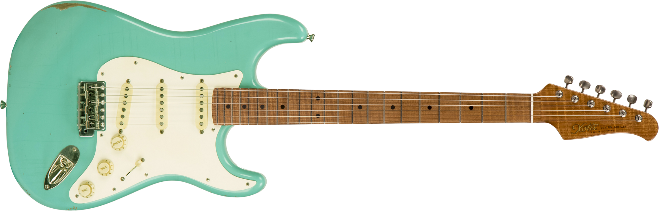 Xotic Xsc-1 Alder California Classic 3s Mn - Medium Aging Seafoam Green - Elektrische gitaar in Str-vorm - Main picture