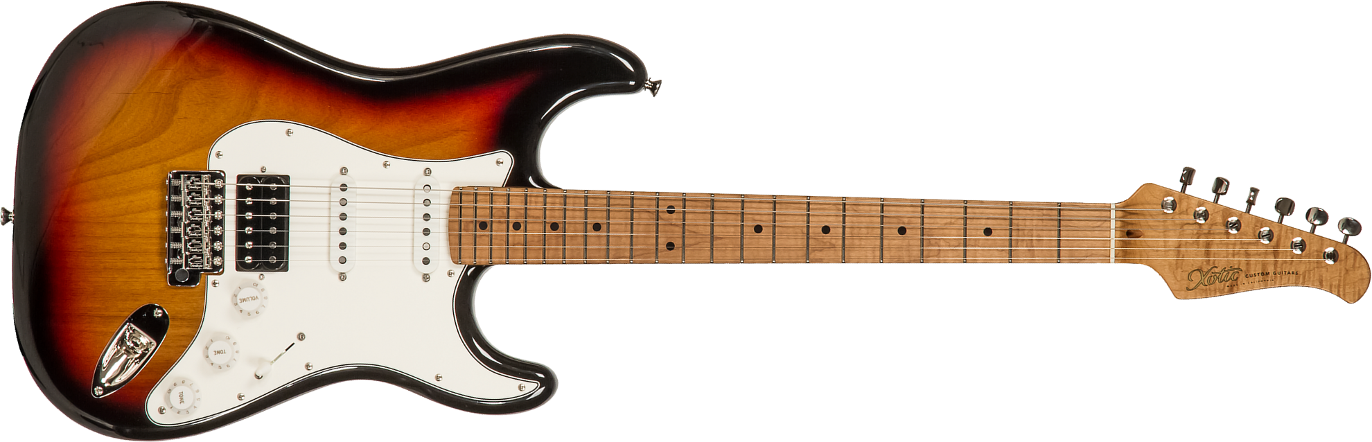 Xotic Xscpro-2 California Class Hss Mn - Light Aging 3 Tone Burst - Elektrische gitaar in Str-vorm - Main picture