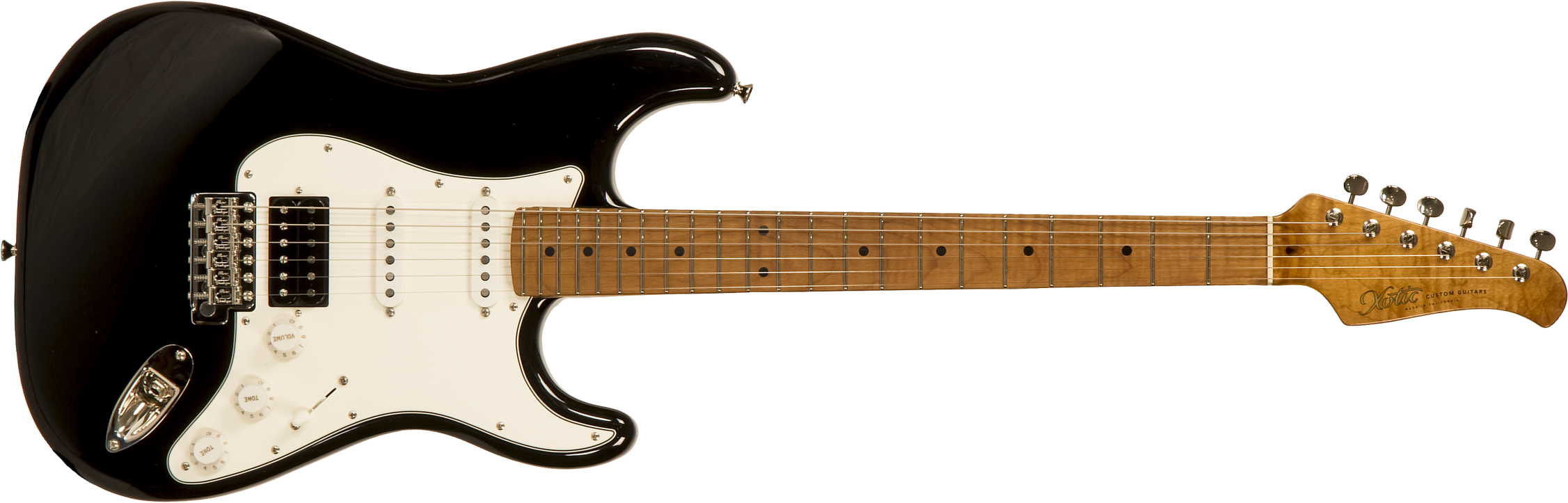 Xotic Xscpro-2 California Class Hss Mn #2113 - Light Aging Black - Elektrische gitaar in Str-vorm - Main picture