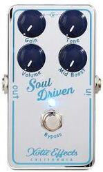 Overdrive/distortion/fuzz effectpedaal Xotic Soul Driven