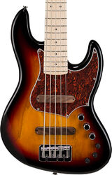 Solid body elektrische bas Xotic ProVintage XJPRO-1 5-String - 3 tone burst