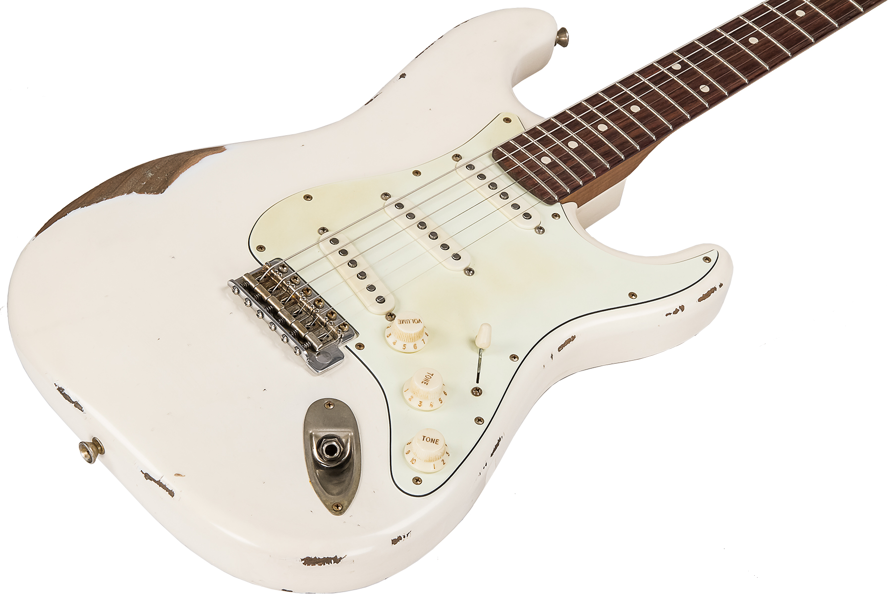 Xotic Xsc-1 Alder California Class 3s Rw #1624r - Heavy Aging Vintage White - Elektrische gitaar in Str-vorm - Variation 2