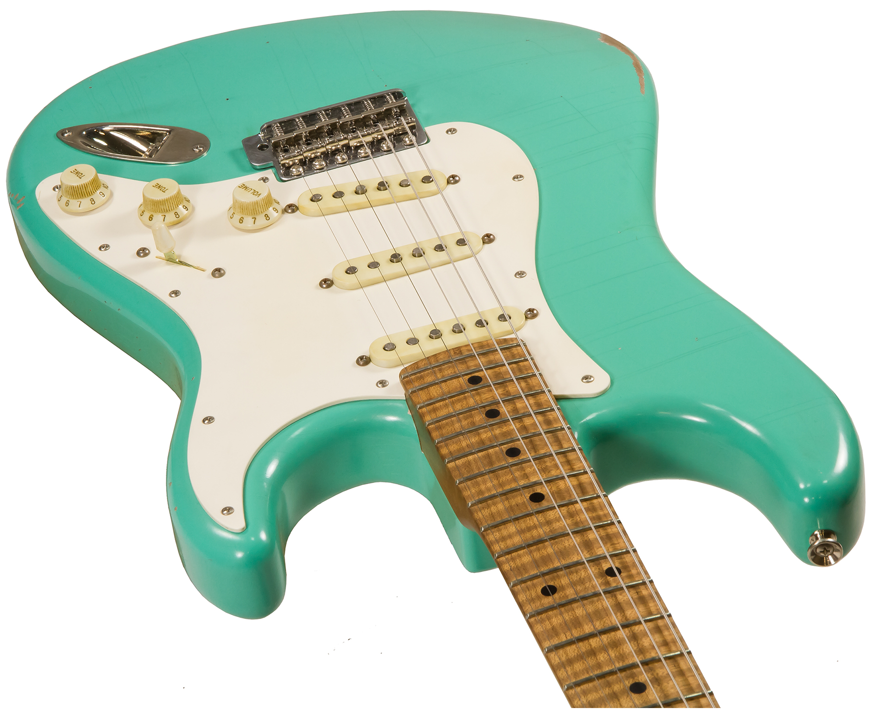 Xotic Xsc-1 Alder California Classic 3s Mn - Medium Aging Seafoam Green - Elektrische gitaar in Str-vorm - Variation 1