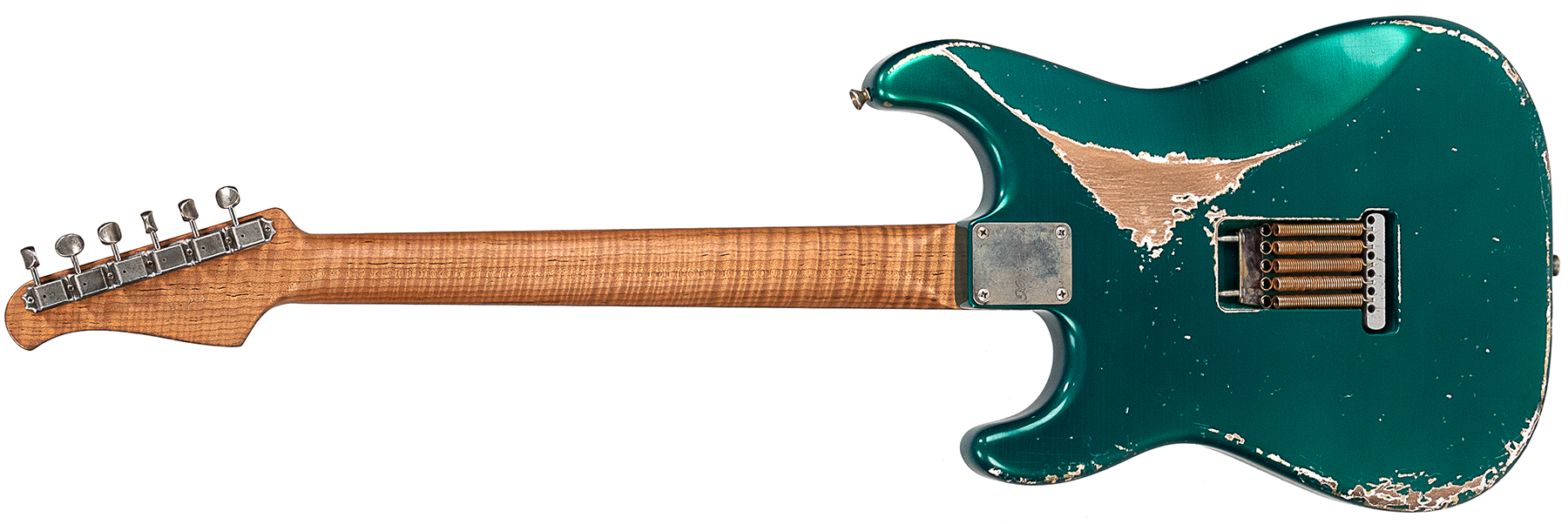 Xotic Xsc-1 Alder California Class 3s Mn #1629 - Heavy Aging Candy Apple Green - Elektrische gitaar in Str-vorm - Variation 1