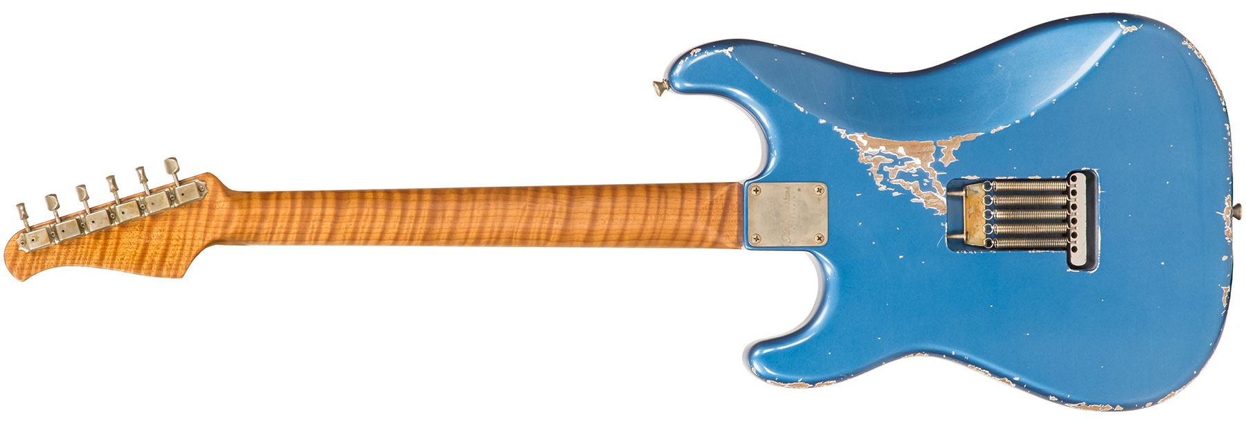 Xotic Xsc-2 Alder California Class Hss Rw #1628 - Heavy Aging Lake Placid Blue - Elektrische gitaar in Str-vorm - Variation 1