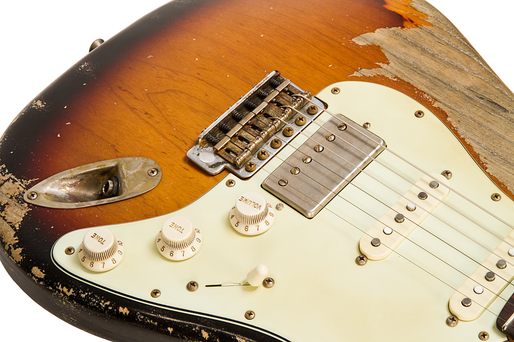 Xotic Xsc-2 Ash Calif. Class Hss Rw #2090 - Super Heavy Aging 3 Tone Burst - Elektrische gitaar in Str-vorm - Variation 3