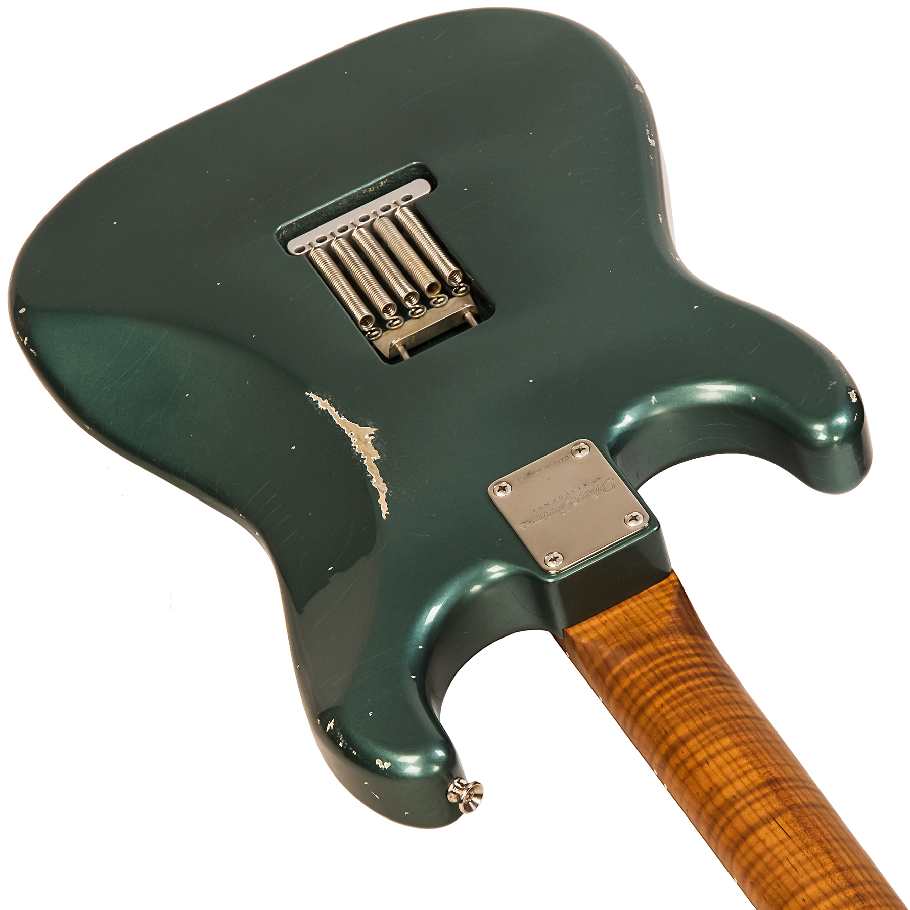 Xotic Xsc-2 Ash Calif. Class Hss Trem Rw #2094 - Medium Aging Sherwood Green - Elektrische gitaar in Str-vorm - Variation 2
