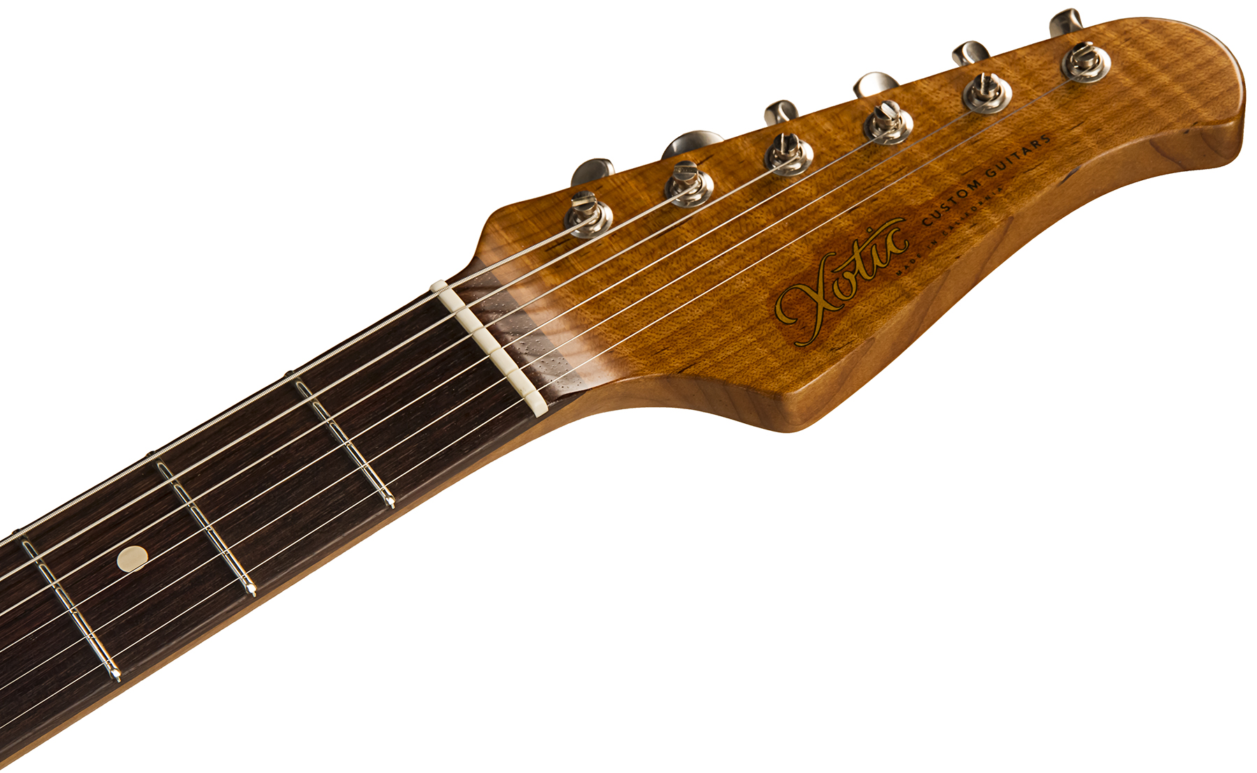Xotic Xsc-2 Ash Calif. Class Hss Trem Rw #2094 - Medium Aging Sherwood Green - Elektrische gitaar in Str-vorm - Variation 3