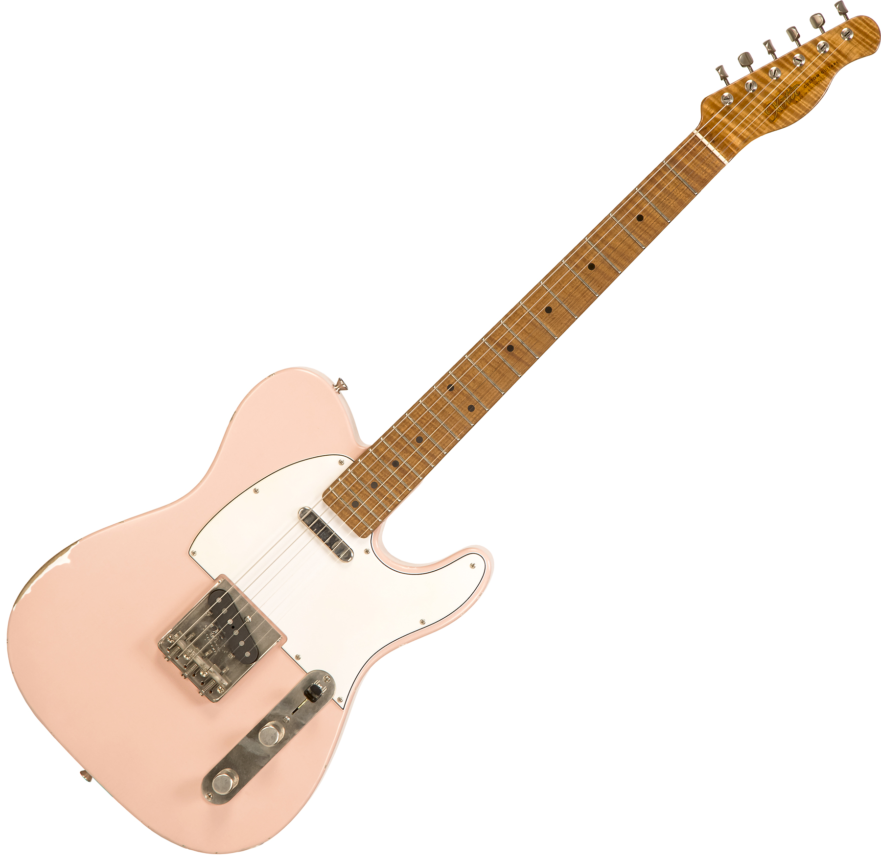 Xotic Xtc-1 Ash California Class 2s Mn #2097 - Medium Aging Shell Pink - Televorm elektrische gitaar - Main picture