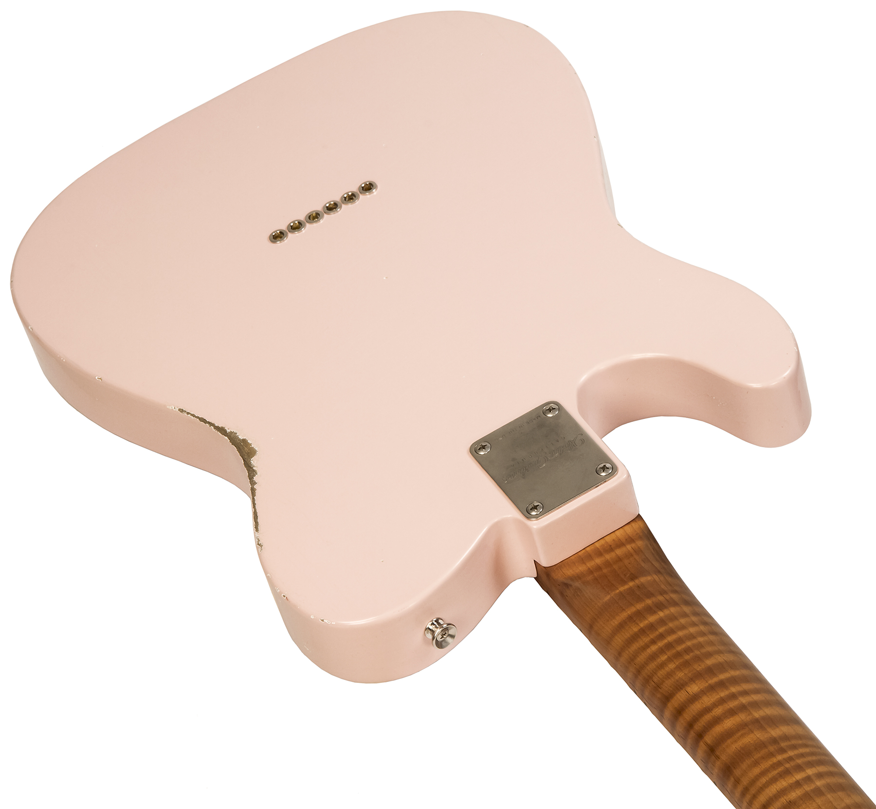 Xotic Xtc-1 Ash California Class 2s Mn #2097 - Medium Aging Shell Pink - Televorm elektrische gitaar - Variation 2