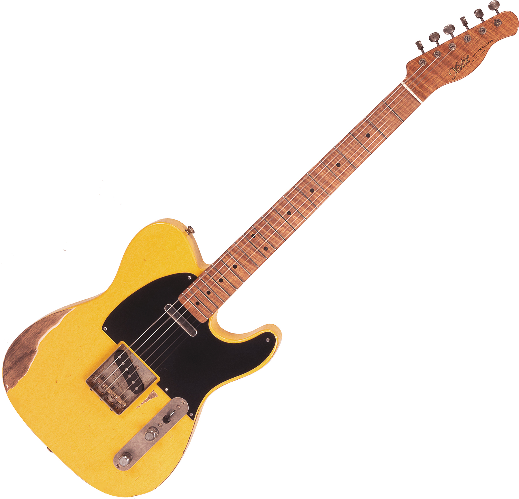 Xotic Xtc-1 Ash California Class 2s Mn #1619 - Heavy Aging Butterscotch - Televorm elektrische gitaar - Main picture