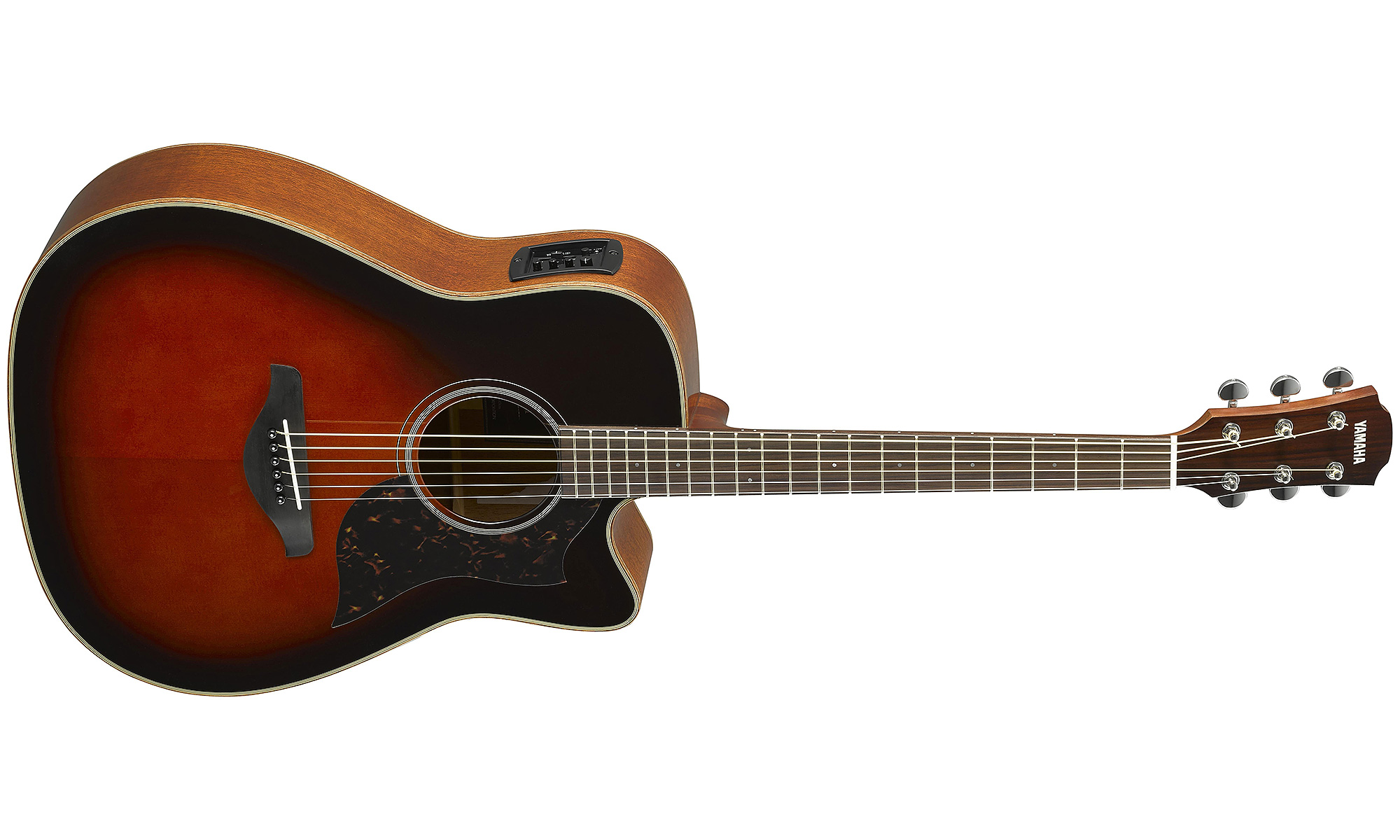 Yamaha A1m Ii Tbs Dreadnought Cw Epicea Acajou 2017 - Tobacco Brown Sunburst - Elektro-akoestische gitaar - Variation 1