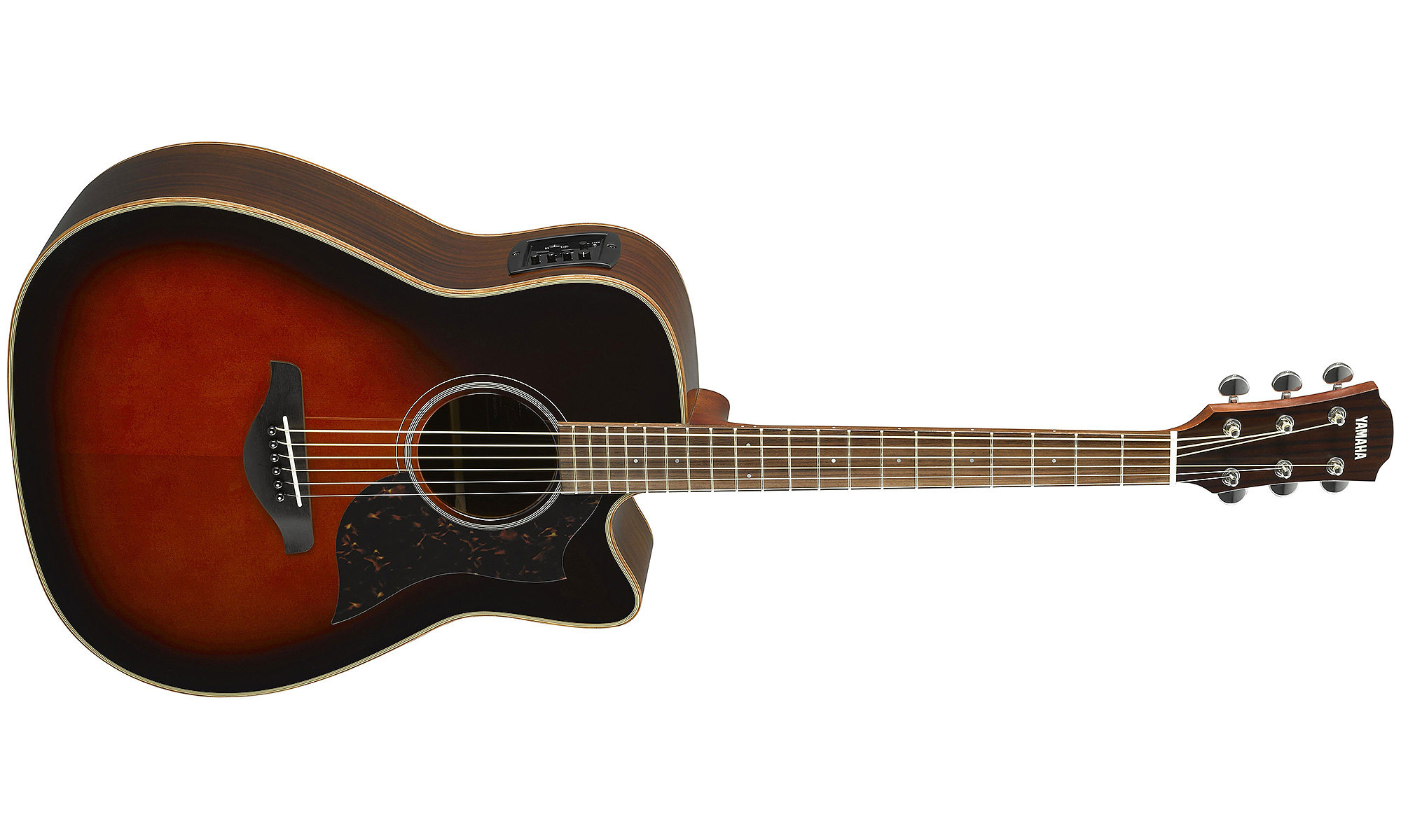 Yamaha A1r Ii Tbs Dreadnought Cw Epicea Palissandre 2017 - Tobacco Brown Sunburst - Elektro-akoestische gitaar - Variation 1