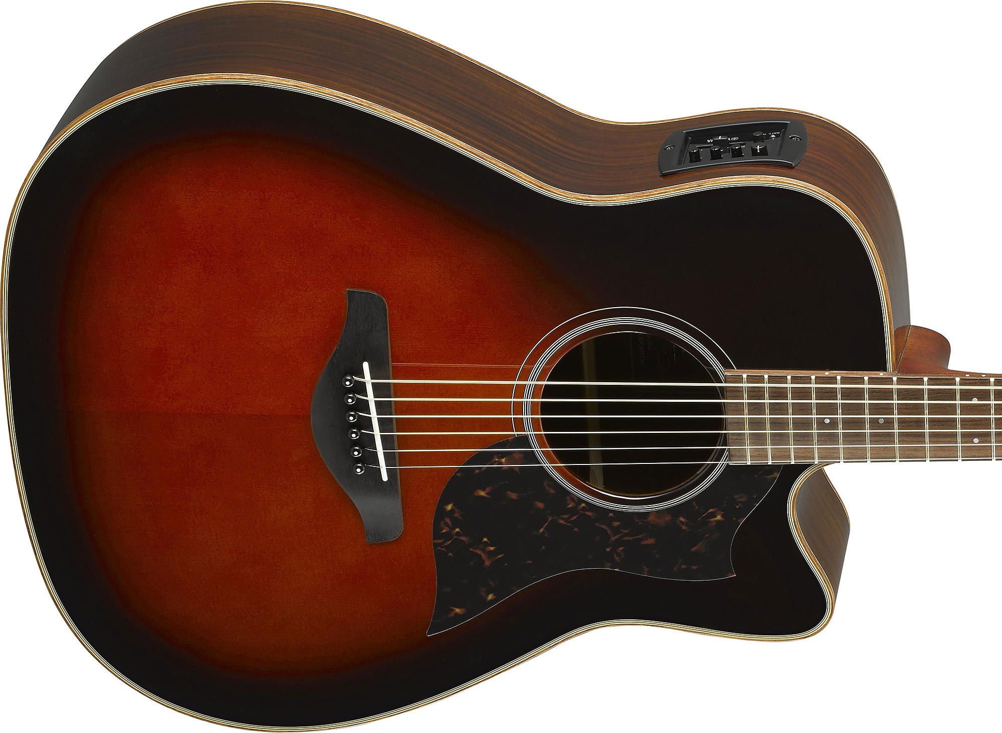 Yamaha A1r Ii Tbs Dreadnought Cw Epicea Palissandre 2017 - Tobacco Brown Sunburst - Elektro-akoestische gitaar - Variation 3