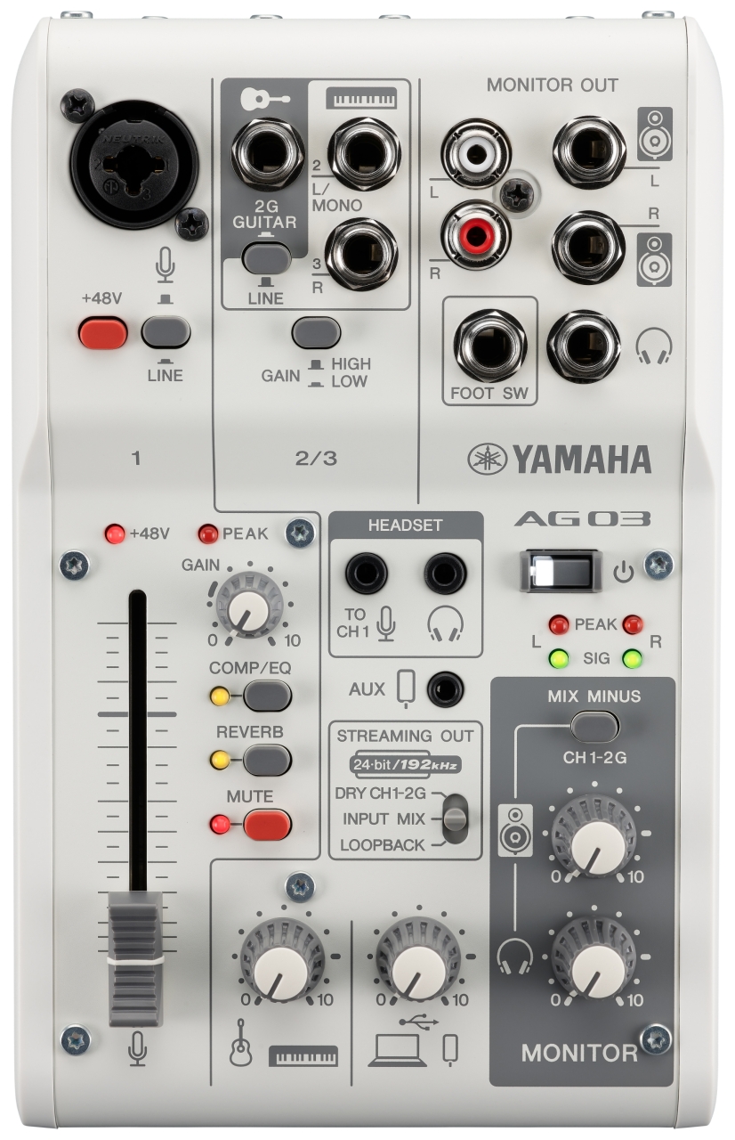 Yamaha Ag03mk2 W - Analoge Mengtafel - Variation 1