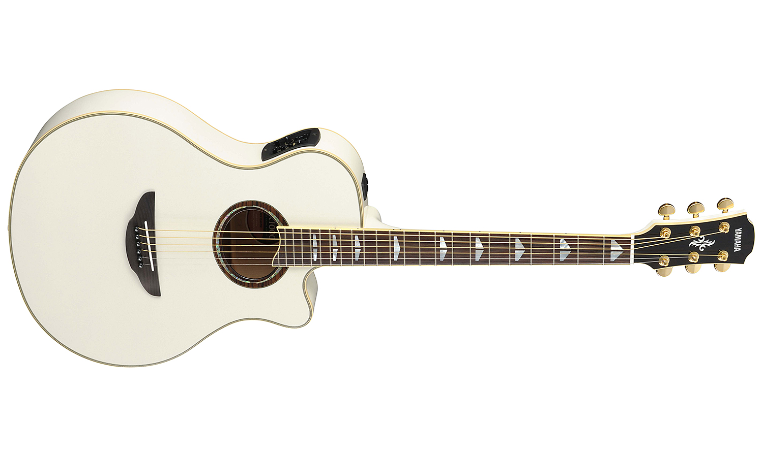 Yamaha Apx1000 Pearl White - Pearl White - Elektro-akoestische gitaar - Variation 1