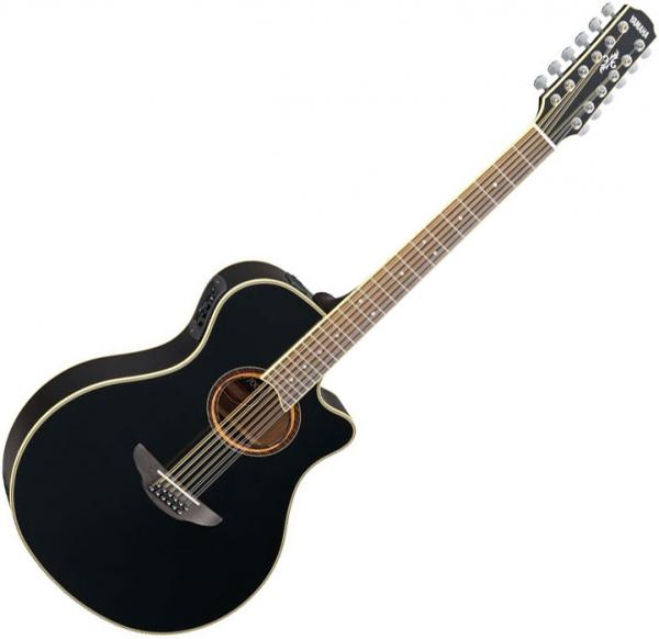 Elektro-akoestische gitaar Yamaha APX700II-12 - Black