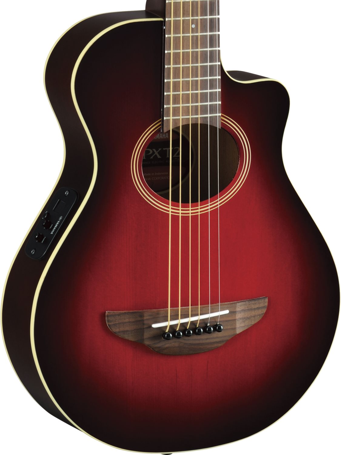 Yamaha Apxt2 - Dark Red Burst - Western reisgitaar - Variation 2