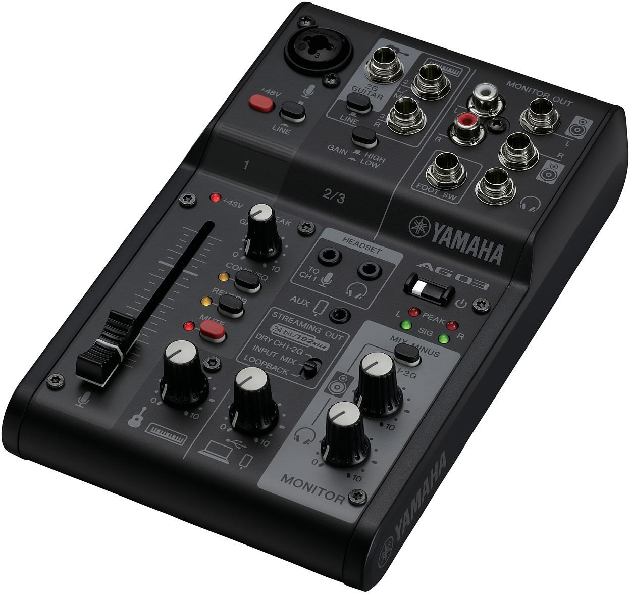 Analoge mengtafel Yamaha AG03MK2 B