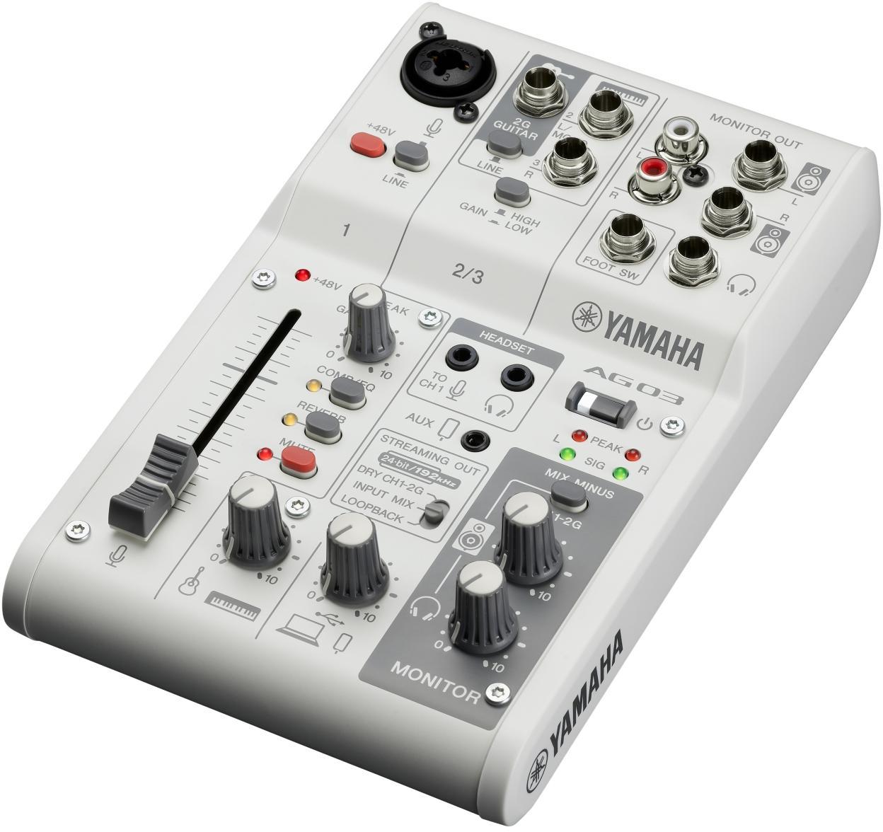 Analoge mengtafel Yamaha AG03MK2 W
