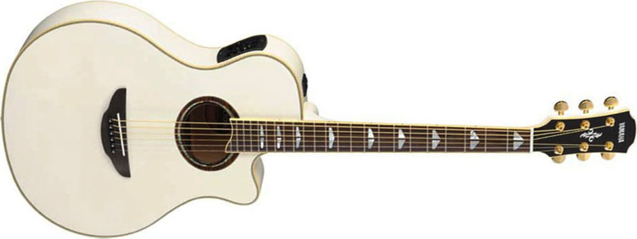 Yamaha Apx1000 Pearl White - Pearl White - Elektro-akoestische gitaar - Main picture