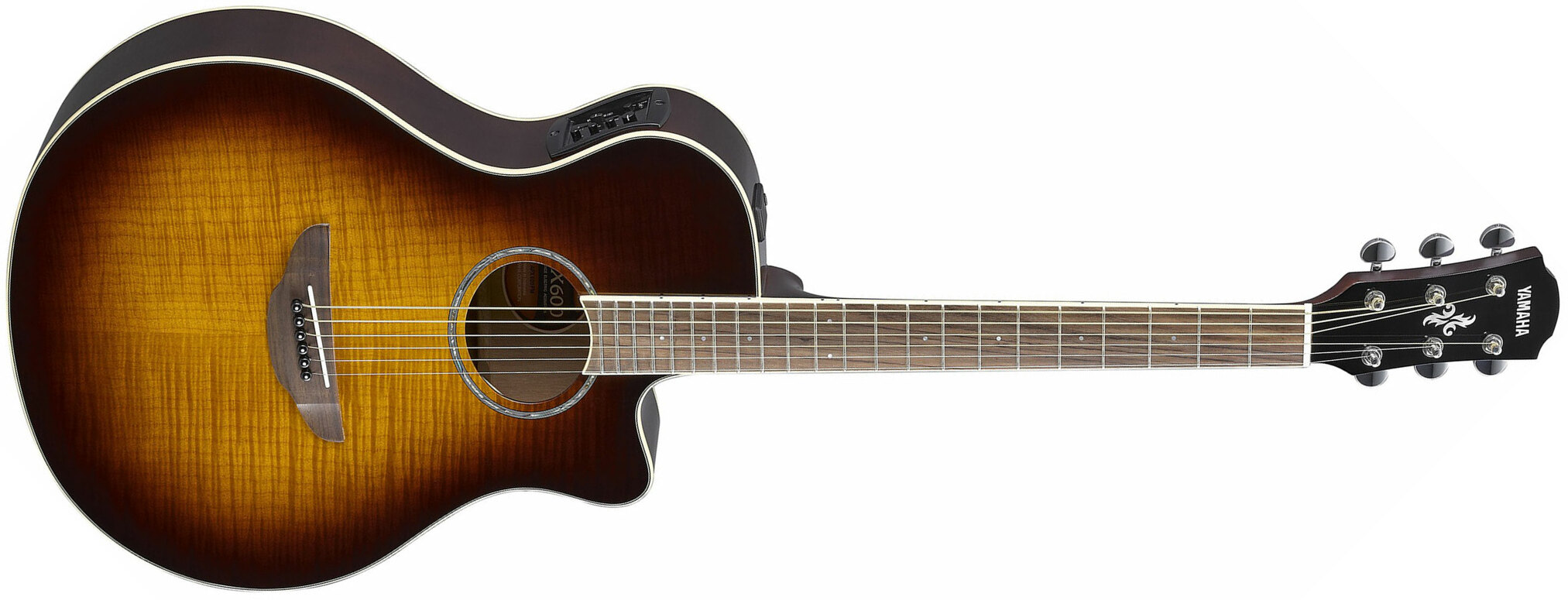 Yamaha Apx600fm Concert Slim Cw Erable Nato Rw - Tobacco Brown Sunburst - Elektro-akoestische gitaar - Main picture