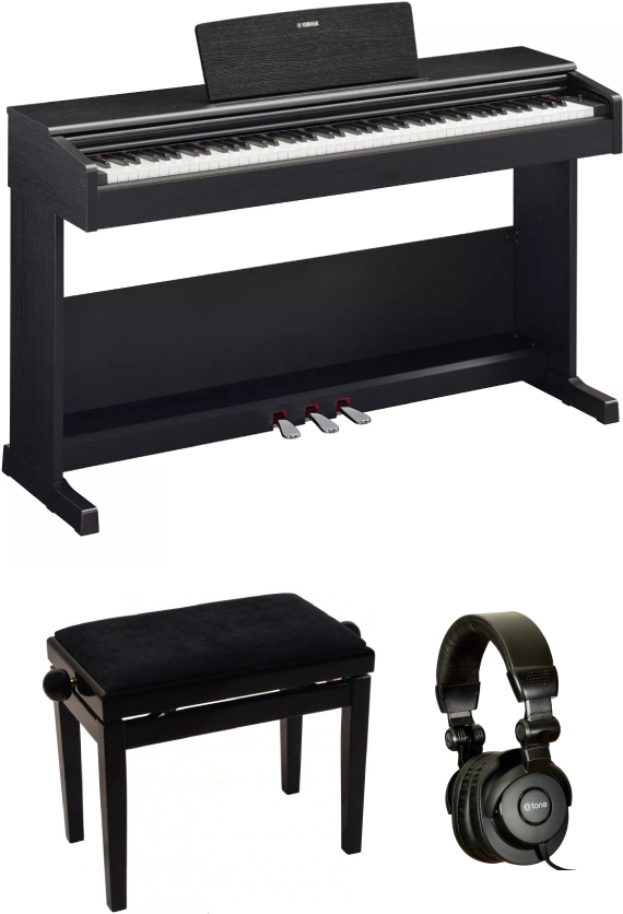 Yamaha Arius Ydp-105 Black  + + Banquette + Casque - Digitale piano met meubel - Main picture