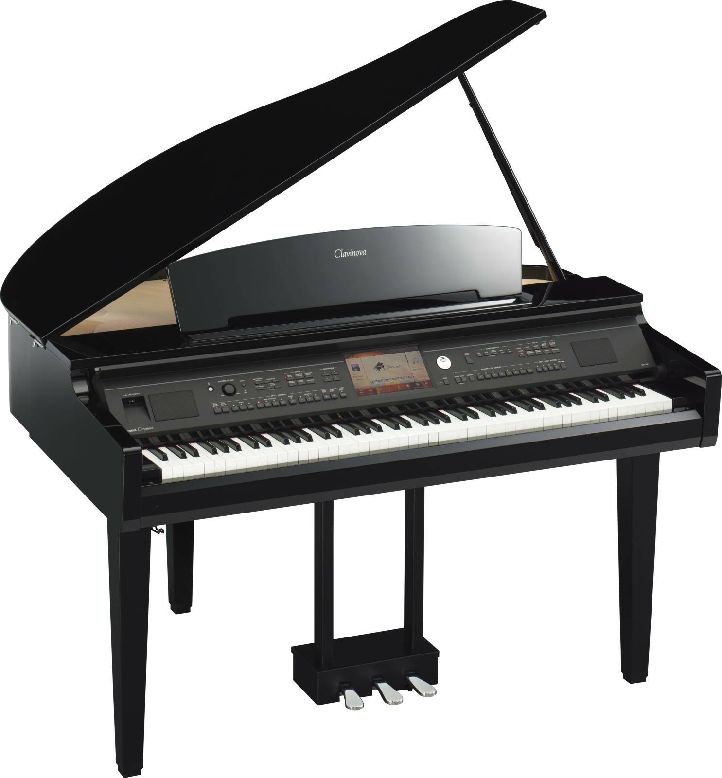 Yamaha Cvp-709gp - Noir Laqué - Digitale piano met meubel - Main picture
