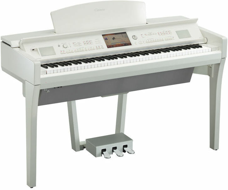 Yamaha Cvp-709pwh - Blanc Laqué - Digitale piano met meubel - Main picture