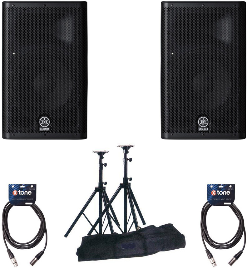 Yamaha Dxr8 X2 + Pieds D'enceintes + CÂble Xlr 6m - Pa systeem set - Main picture