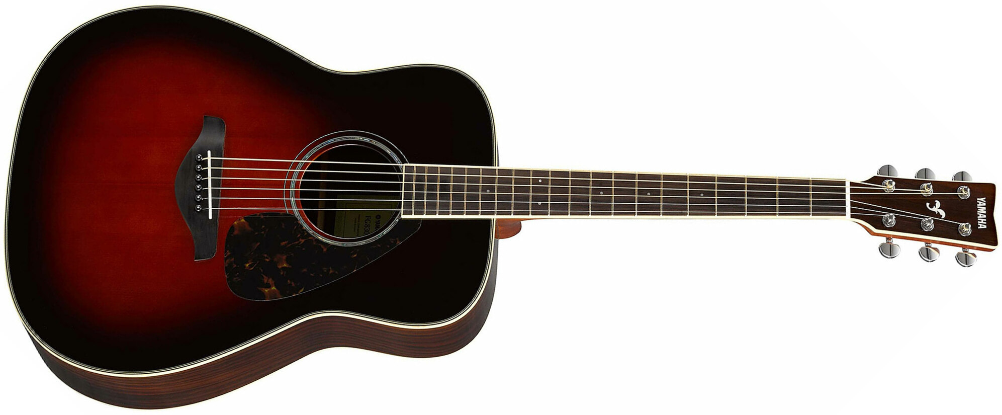 Yamaha Fg830 Tbs Dreadnought Epicea Palissandre Rw 2016 - Tobacco Brown Sunburst - Westerngitaar & electro - Main picture