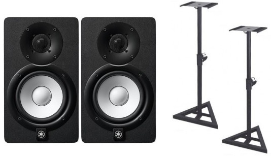 Yamaha Hs5 Black (la Paire) + Pieds - Home studio set - Main picture