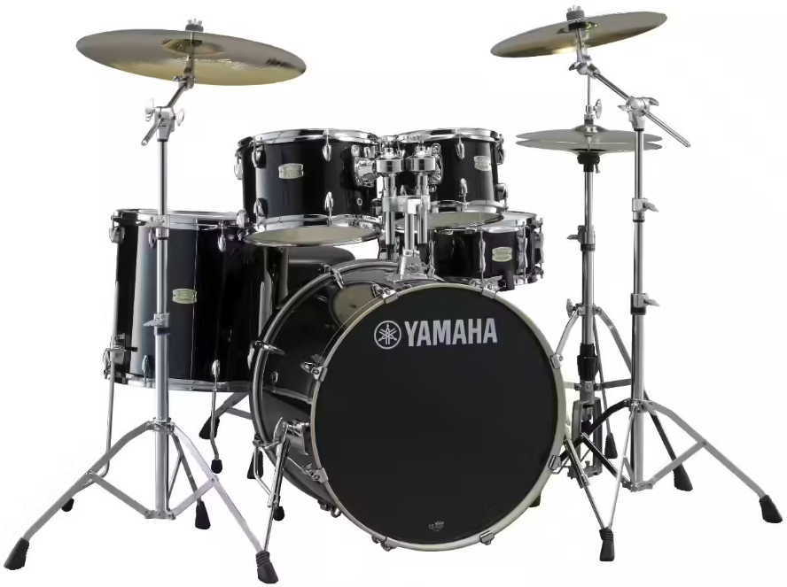 Yamaha Jsbp2f5rbl Stage Custom Birch Standard Raven Black - 5 FÛts - Raven Black - Stage drumstel - Main picture