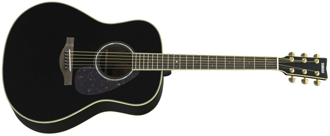 Yamaha Ll6 Are - Black - Elektro-akoestische gitaar - Main picture